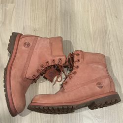 Salmon Pink Timberlands