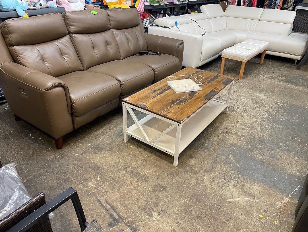 Electric Brown Recliner Sofa New
