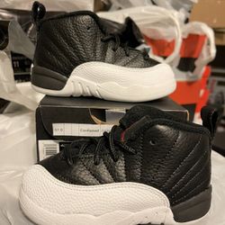 jordan 12 retro playoffs td size 6c/7c/8c/9c/10c