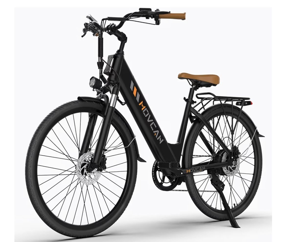 Movcan V80 Electric Bike, 1000W Motor 28MPH Ebike, 48V 13Ah Removeable Battery, 26'' City Cruiser Adult Electric Bicycles up to 70 Miles