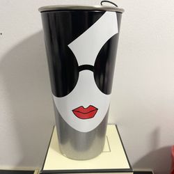 Alice & Olivia to go black  Grey Starbucks tumbler 16 oz New APAC Exclusive