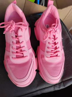 Steve Madden Pink Chunky Sneakers- women's