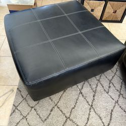 Leather Ottoman