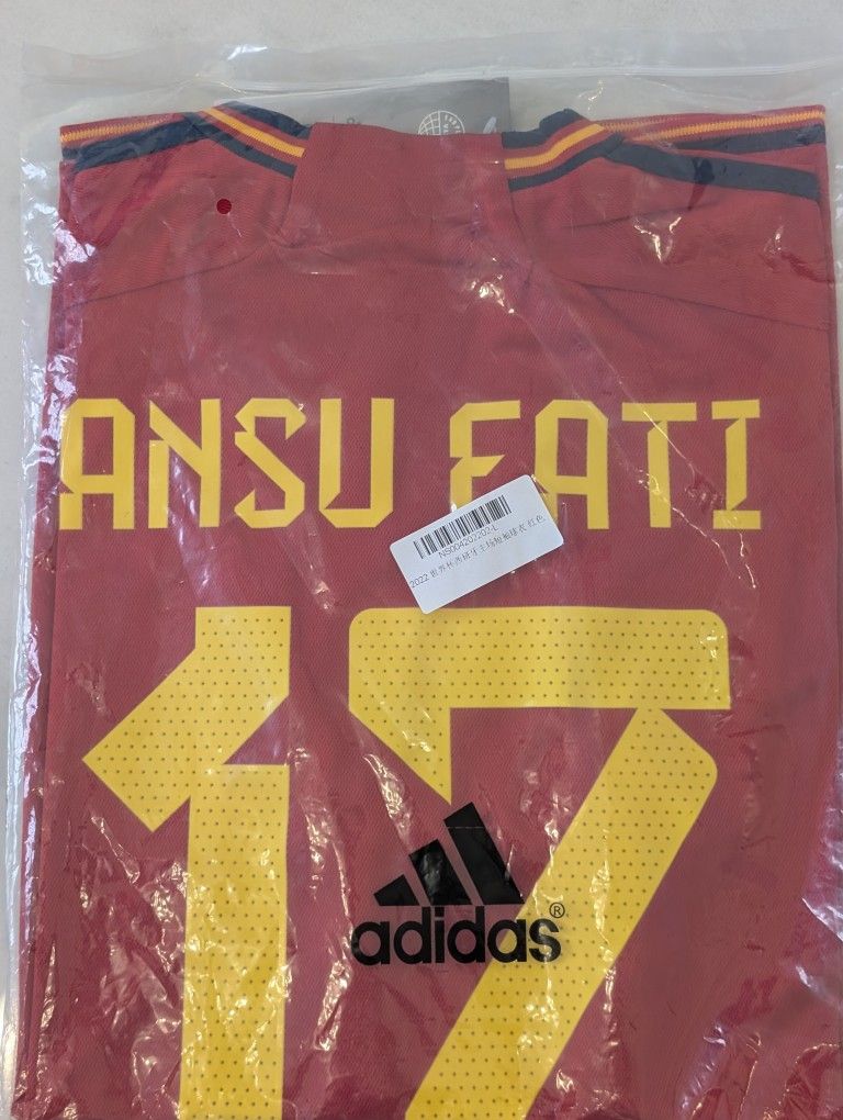 Ansu Fati Seleccion España Jersey Large