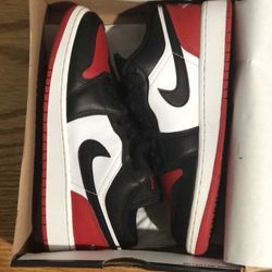 Jordan One Low Bred Toe 