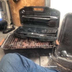 Portable Grill And Utensils