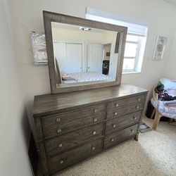 Grey Queen Sized Bedroom Set