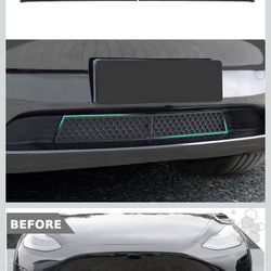 REFORM DESIGN Front Grill Mesh Insert Compatible with 2020-2024 Tesla Model Y, Air Vent Cover Guard Replacement for Tesla Model Y Accessories.