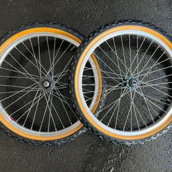 Old School GT BMX Rims With Cheng Shin Tires As Is