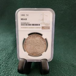 1882 MS63 Silver Morgan Dollar 