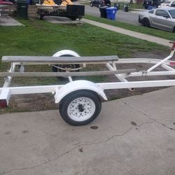 SEADOO ZIEMAN 2000 JET SKI SINGLE TRAILER WITH SPARE TIRE MOUNT AND TITLE WITH CURRENT CALI TITLE