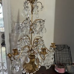 Chrystal Candle Holder 