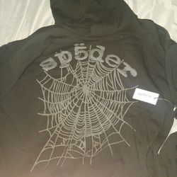 Spider Hoodie Og Web Black V2. LARGE