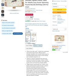 Wooden Rotating Puzzle Board NIB