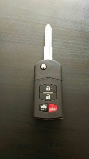 NEW UNCUT FLIP KEY FOB FOR MAZDA