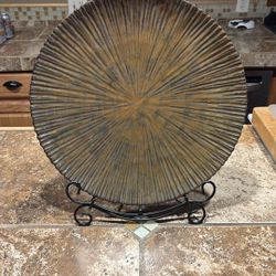 Decor Plate W/Plate Stand
