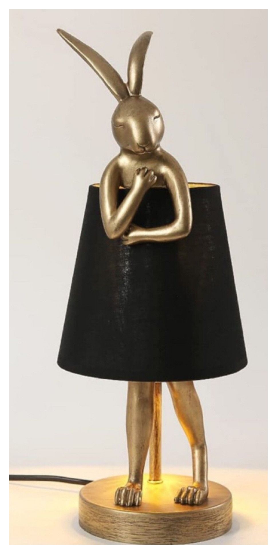 Gold Rabbit Table Lamp