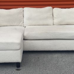 SMALL SOFA SECTIONAL w REVERSIBLE OTTOMAN - delivery is negotiable
