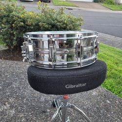 Pearl 4514 Chrome Over Steel 5x14 • 10-Lug Japan Vintage