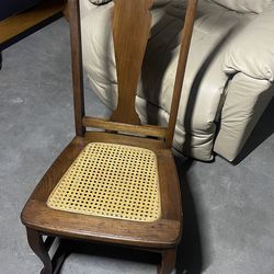 Antique Victorian Fiddle-Back Cane Child’s Rocking Chair - Excellent Cane Seat