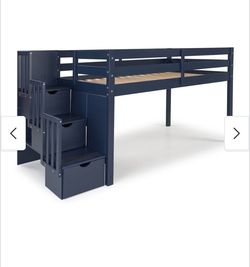 NEVER USED - Twin Loft Bed With Stairs
