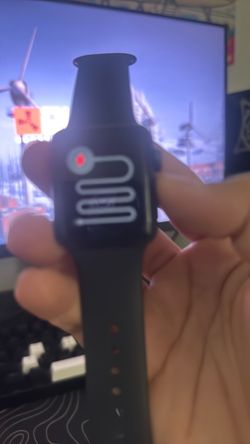 Apple Watch with Black Sport Band