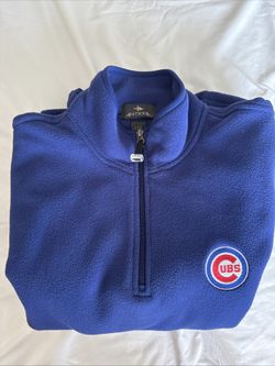 Antigua Chicago Cubs Quarter-Zip Fleece Pullover