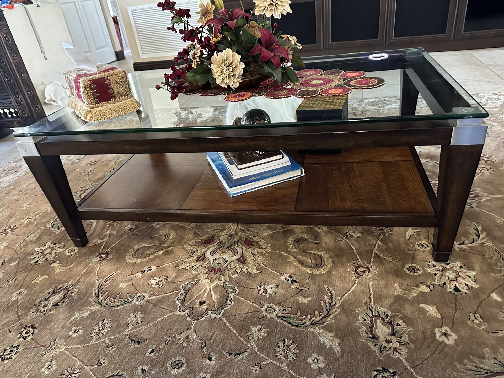 Glass Center Coffee Table