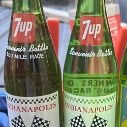 78 And 79 Indianapolis 500 7-Up Bottles 