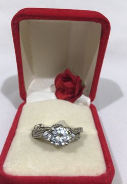 Dual Ring antique solid silver 925 - Size 8