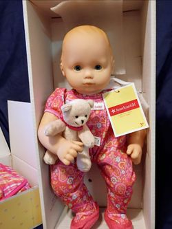 American Girl Bitty Baby Doll with Teddy Bear