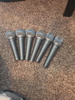 SHURE BETA 58A AND 57A MICS STUDIO GRADE