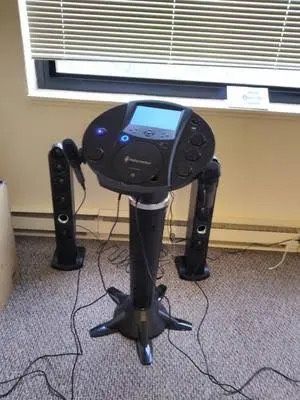 singing karaoke machine