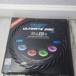 TOSY Flying Disc - 108 RGB Multicolor or 36 Monocolor LEDs, Super Bright, Smart Modes, Christmas Stocking Stuffers Gift, Camping Toy for Kid/Teen/Adul