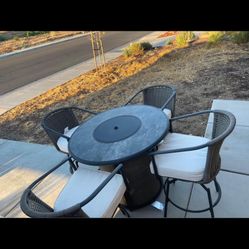 Round Fire Pit Table For Outside 