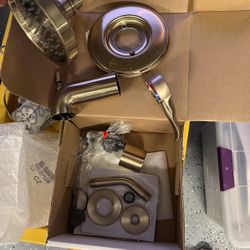 Brushed Champagne Gold/brass Bath/shower Trim 