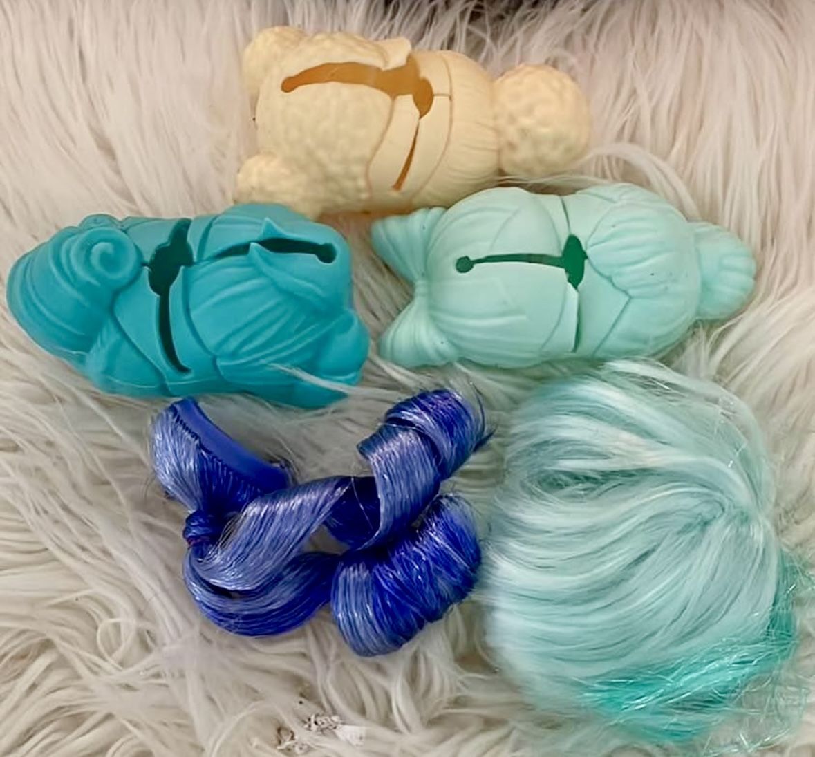 Lot LOL Surprise! Hairpieces Wigs Etc Fits the 3 Inch Dolls Heads