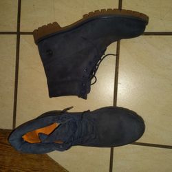 Dark Blue Size 13 Timberlands 