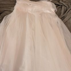 New Off Shoulder Cross Mesh White Dress Size 16
