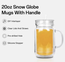 20 Oz Acrylic Snoglobe Mugs