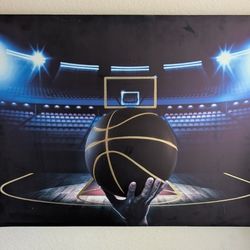 🏀✨ Game Point Glory – Courtside Basketball Arena Canvas”✨🏀
