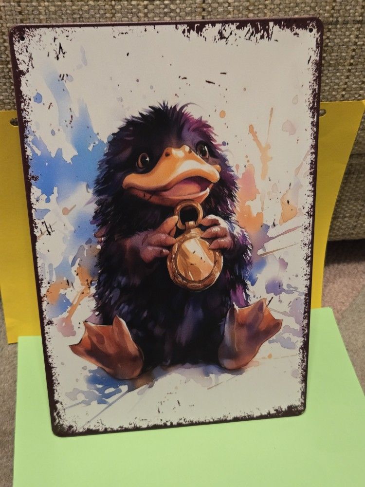Harry Potter Fantastic Beasts Niffler Baby Sign Tin