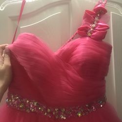 Pink sparkly Prom dress