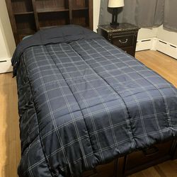 Twin Bedframe With Drawers And Mattress 