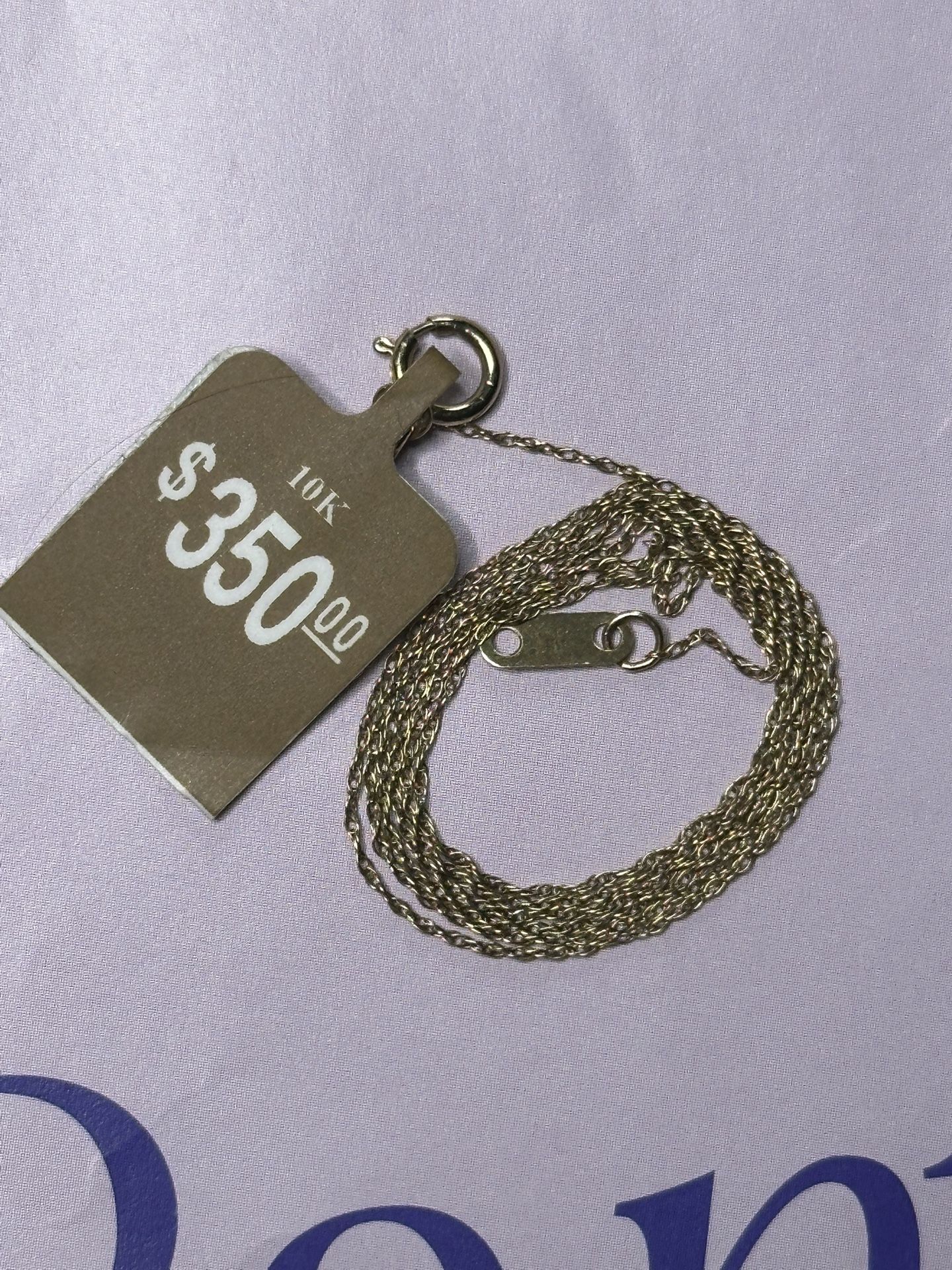 10K gold necklace 