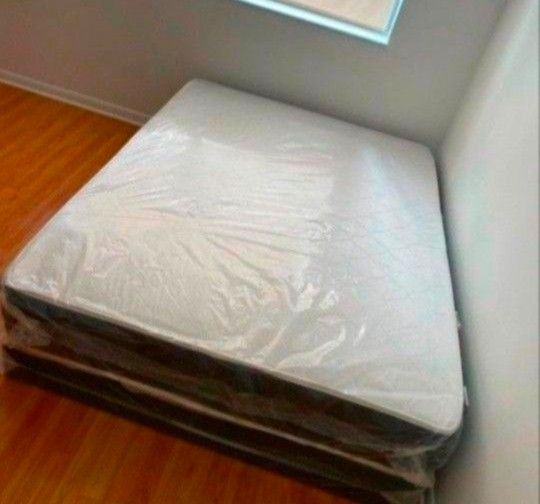 New Queen Size Mattress regular With Box Spring Set Colchones Nuevos Queen Size Bed