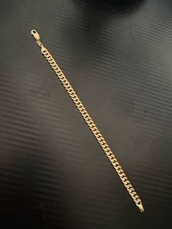 10k gold plated Cuban bracelet