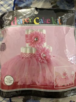 Girl diaper cake kit