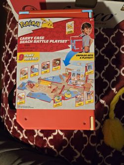 Pokémon Carry Case Beach Battle Playset