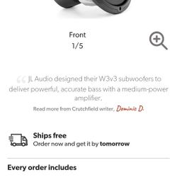 Jl W3 COMPETITION SUBWOOFER Amp And Box Combo